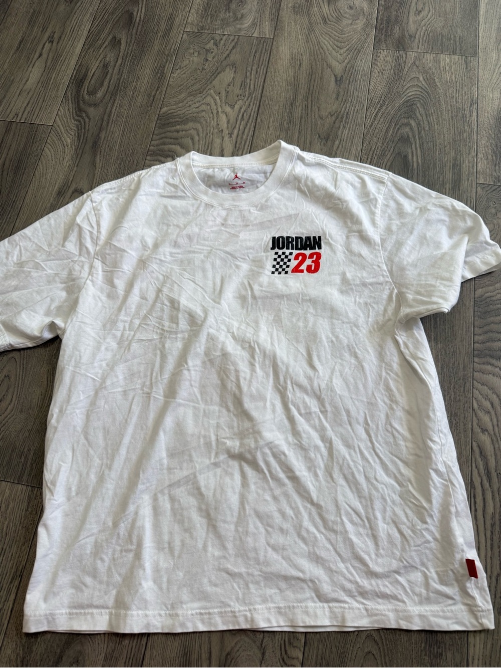 Jordan 23 Checkered Graphic T-Shirt Size XL